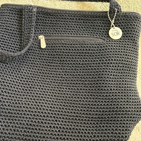 The Sak Black Knit Tote Bag - Picture 2 of 7